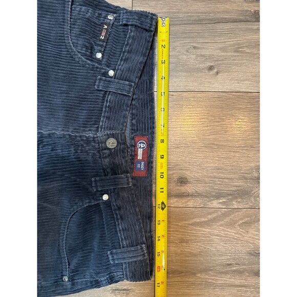 VTG Y2K Arizona Jeans Co. Baggy Fit Corduroy Pants 34x32 Dark Blue - Picture 6 of 9